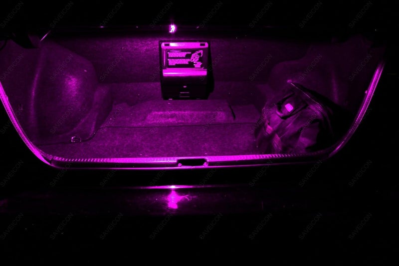 SAWE 44mm 12-SMD 3528 Festoon LED Bulbs For Car Side Door Courtesy Rigid Loop 1.73" LED Light Bulbs 561 562 567 (4 pieces) (Pink/Purple) - Image 3
