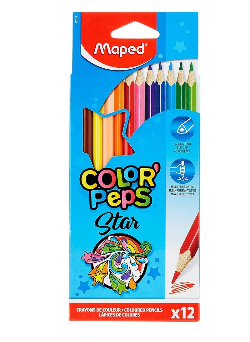 Maped مجموعة أدوات مكتبية مدرسية مكونة من 28 قطعة بألوان متنوعة - Image 3