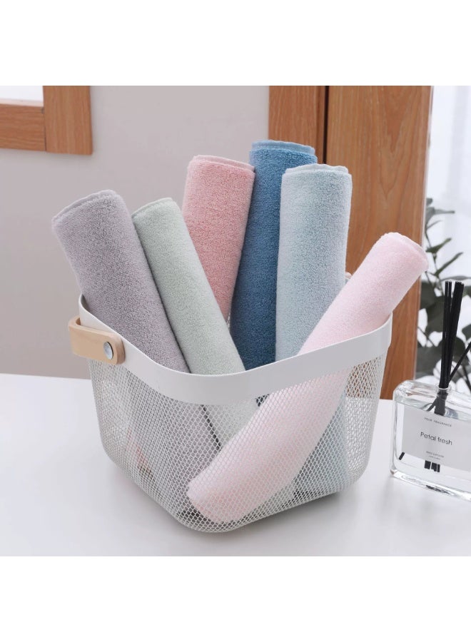 Sharpdo 30*60cm Pure Cotton Towel Soft Thick Face Towel Set Comfortable Absorbent Full Cotton Towel 6 Pack Set - Image 4