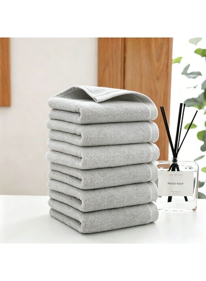Sharpdo 6-Piece Bathroom Face Towel Set, 30*60cm, Soft Thick & Skin-Friendly Cotton - Image 1