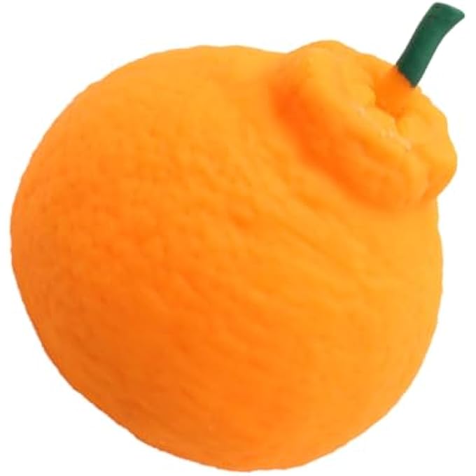 Annadue Orange Stress Relief Squeeze Toys Slow Recovery Fruit Toys for Relaxation TPR Material (Orange Squeeze Toy) - Image 4