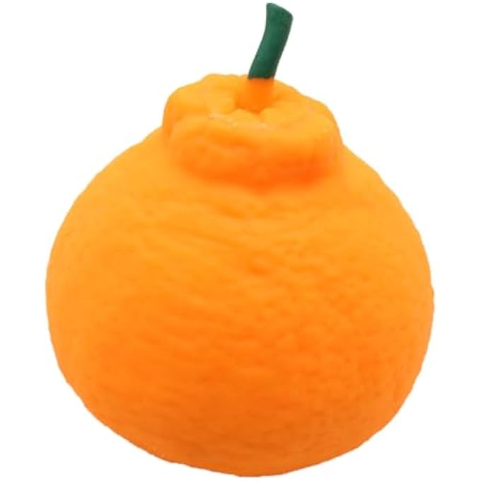 Annadue Orange Stress Relief Squeeze Toys Slow Recovery Fruit Toys for Relaxation TPR Material (Orange Squeeze Toy) - Image 5