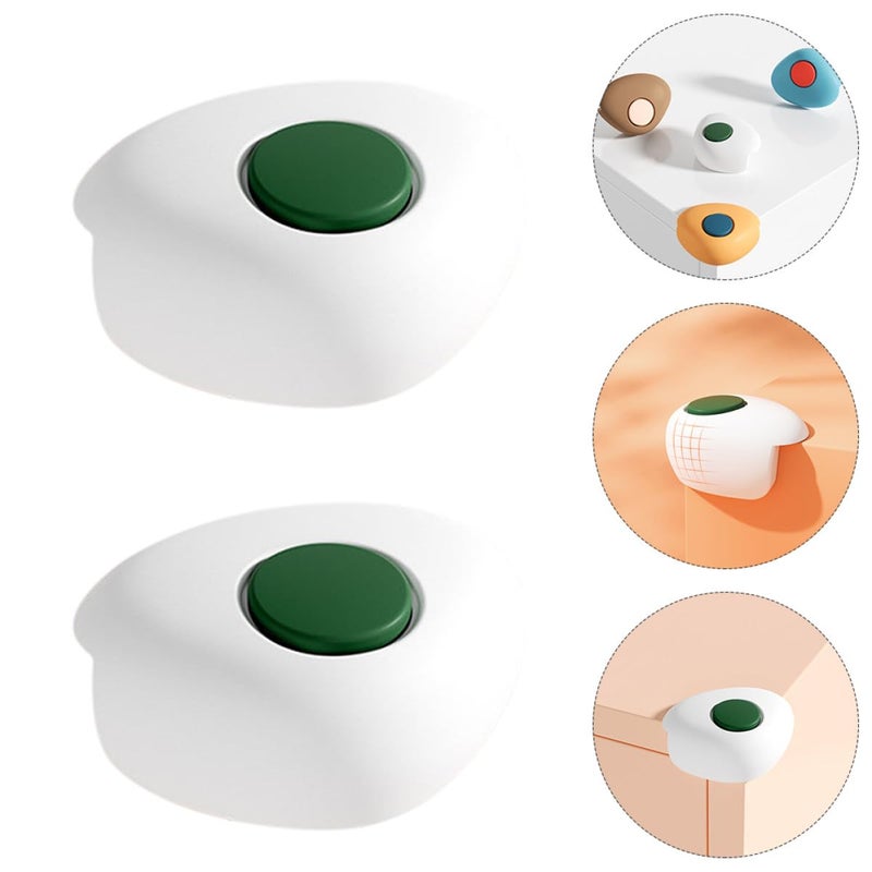 White Silicone Corner Protectors 2 Pack Anti Collision Edge Guards For Furniture - Image 4