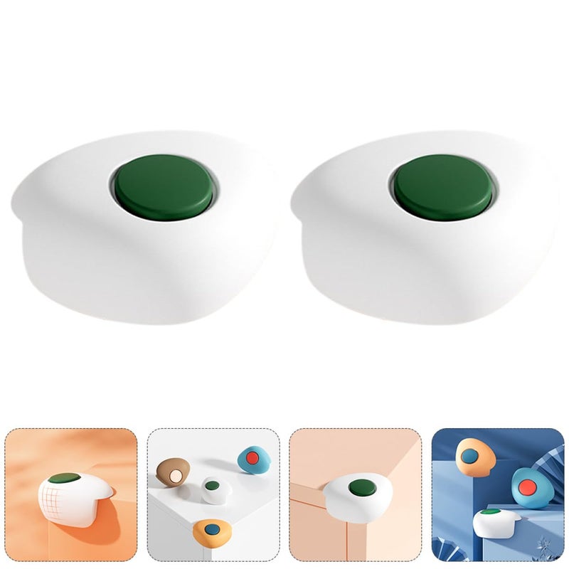 White Silicone Corner Protectors 2 Pack Anti Collision Edge Guards For Furniture - Image 5
