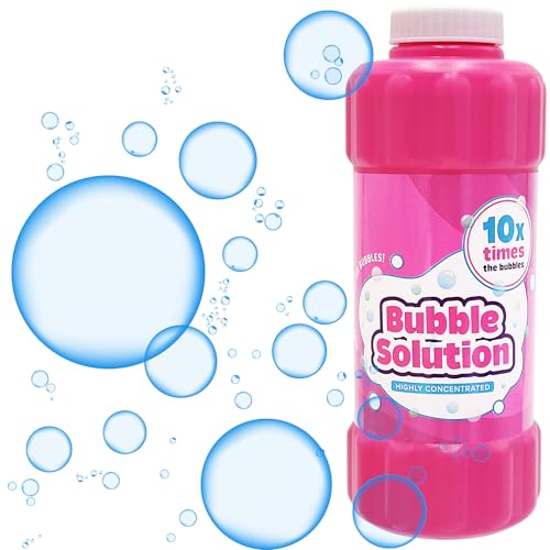 Chochkees Pink 16oz Concentrated Bubble Solution Refills up to 125 Gallons NonToxic Concentrated Solution for Bubble Machines Giant Bubble Wands Bubble Gun and Blowers - Image 5
