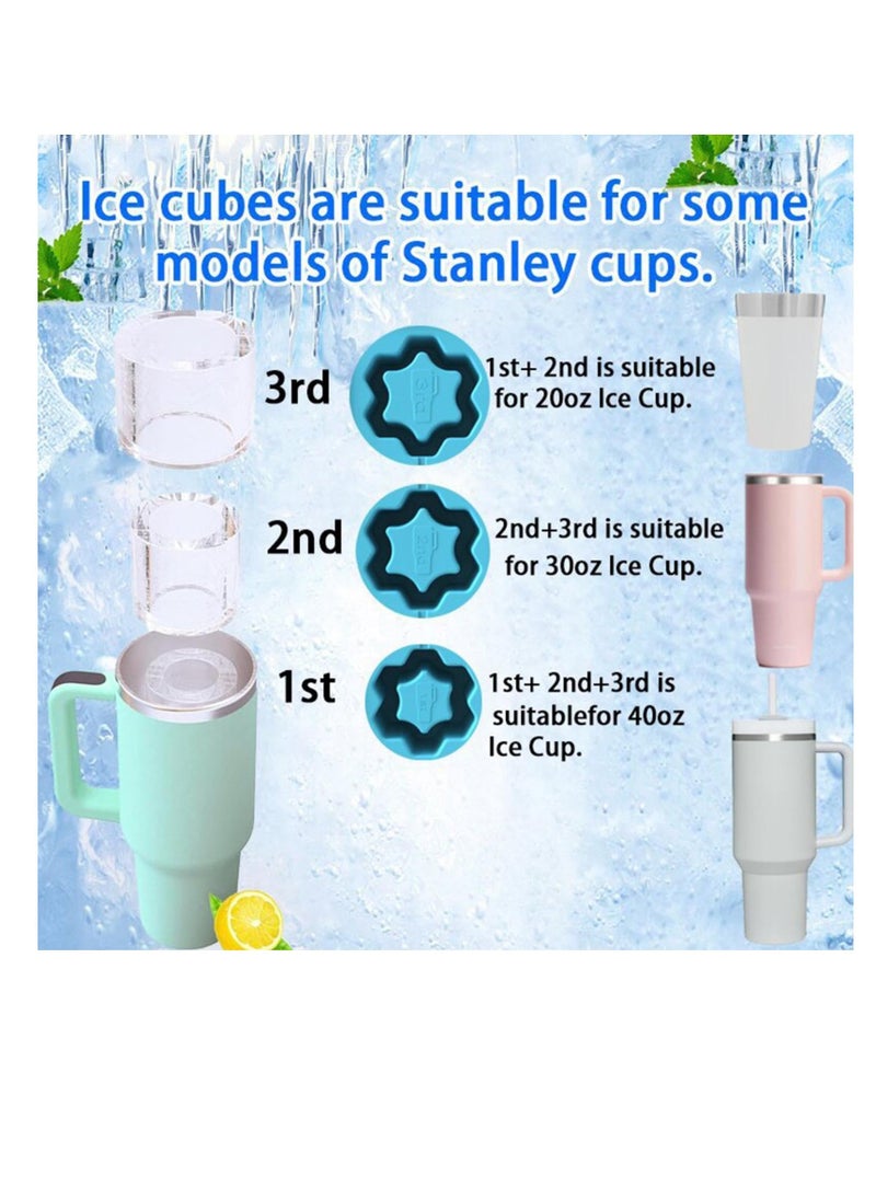 Generic - Snowflake Ice Cube Tray, Snowflake Shape Silicone Ice Cube Mold, Non-stick Ice Cube Maker, Soft Ice Cube Mold, Easy Demoulding Ice Cube Tray with Lid, Ice Cube Trays for freezer, Coffee, Tea - Image 1