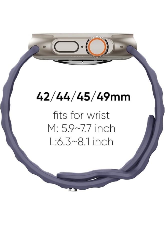 X-level 6 Pack Sport Bands Compatible with Apple Watch Band 49mm 46mm 45mm 44mm 42mm, Soft Silicone Waterproof Wristbands Compatible with iWatch Apple Watch Series 10 9 8 7 6 5 4 3 SE Ultra - Image 5