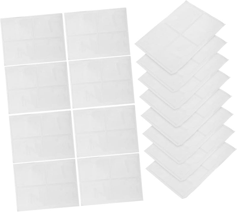 Self Adhesive Card Pockets 100pcs Clear Plastic Business Card Holder Index Sleeves - Image 1
