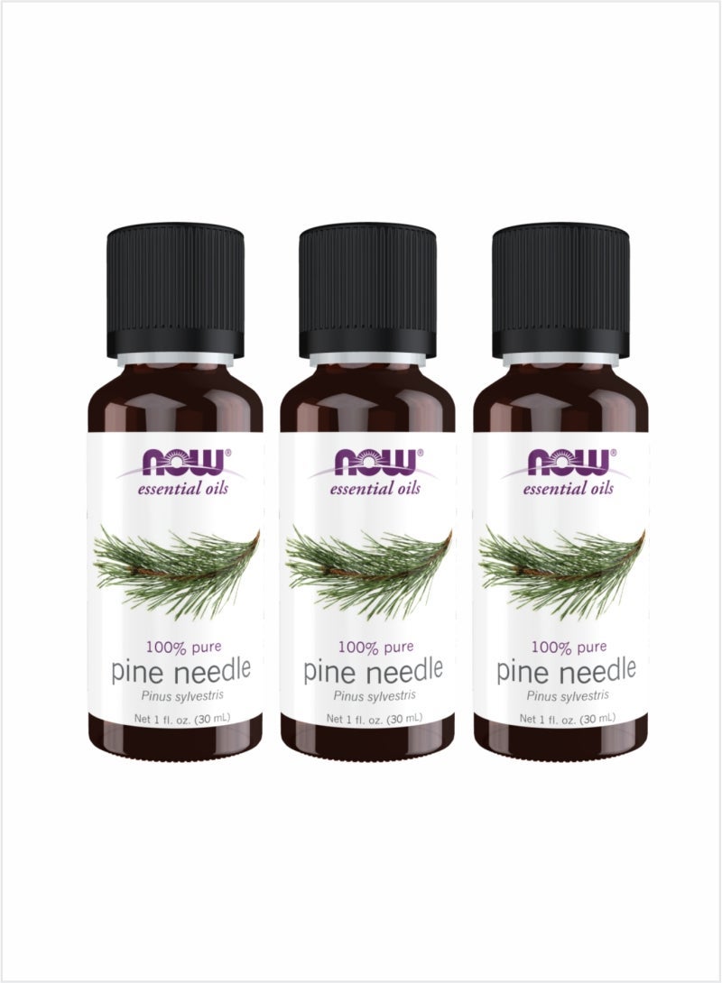 Now Essential Oils 100% Pure Pine Needle Oil – 30ml (Pack of 3)