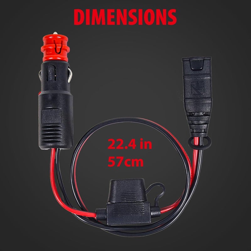Wuidail Wire Harness Compatible with NOCO GC003 X-Connect Genius Smart Battery Chargers 12V Dual-Size Male Plug Accessory - Image 2