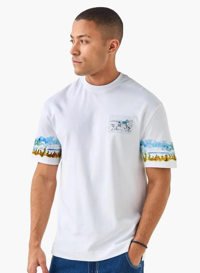 Lee Cooper Lee Cooper Graphic Print Crew Neck T-shirt