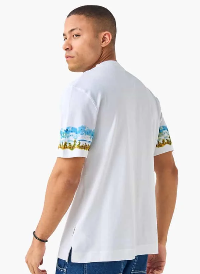 Lee Cooper Lee Cooper Graphic Print Crew Neck T-shirt