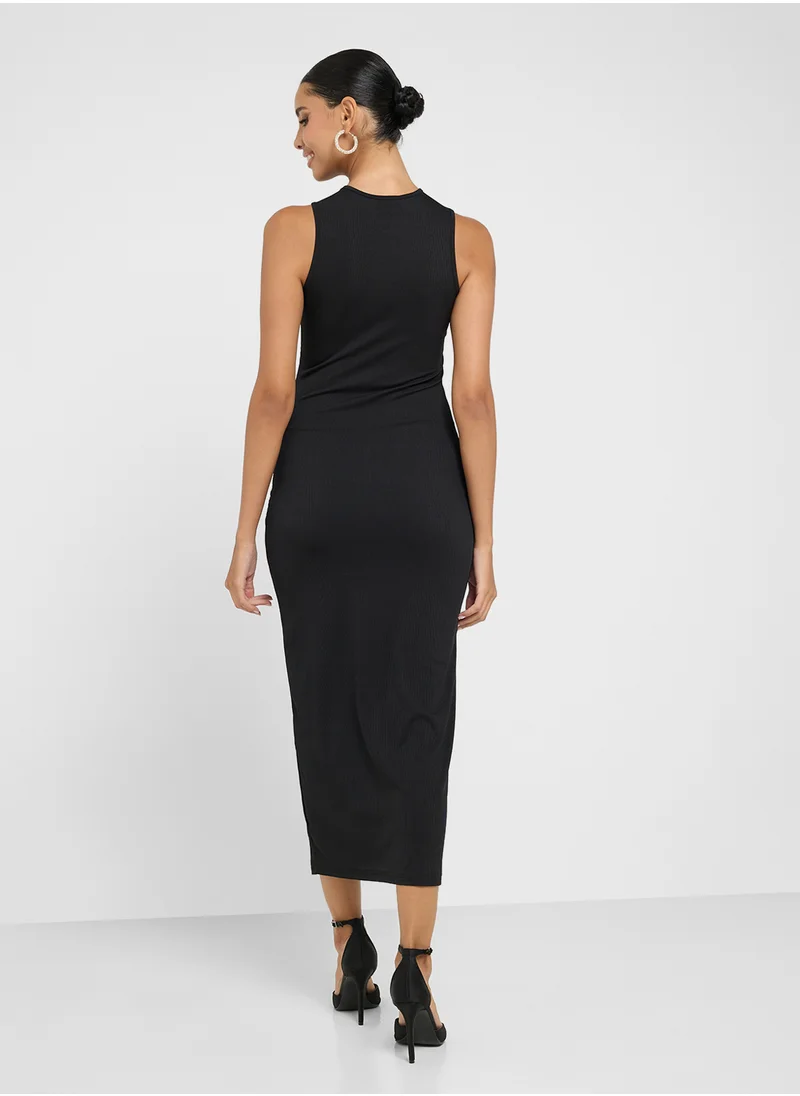 جينجر Bow Detail Shift Dress