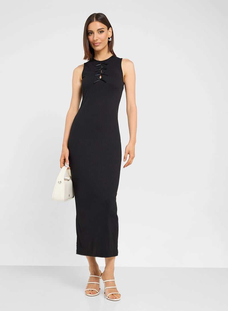 Ginger Ribbed Midi Dress  - Image 1