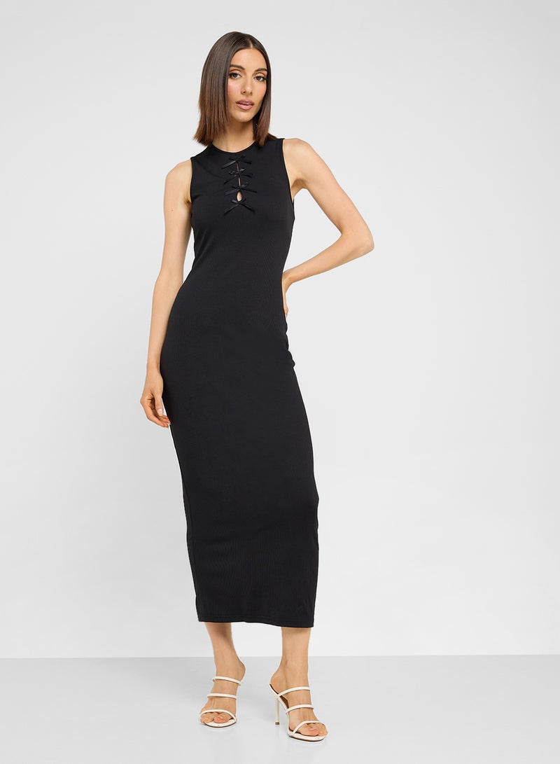 Ginger Ribbed Midi Dress  - Image 4