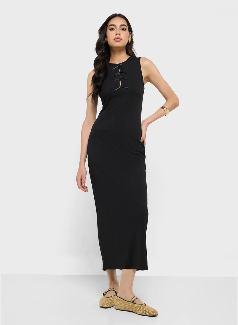 Ginger Ribbed Midi Dress