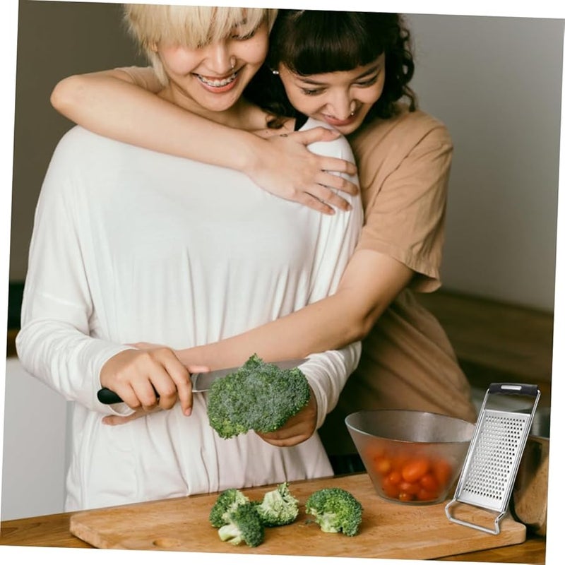 SECFOU 2pcs Stainless Steel Grater Kit with Vegetable Slicer Chopper and Spiralizer - Image 5