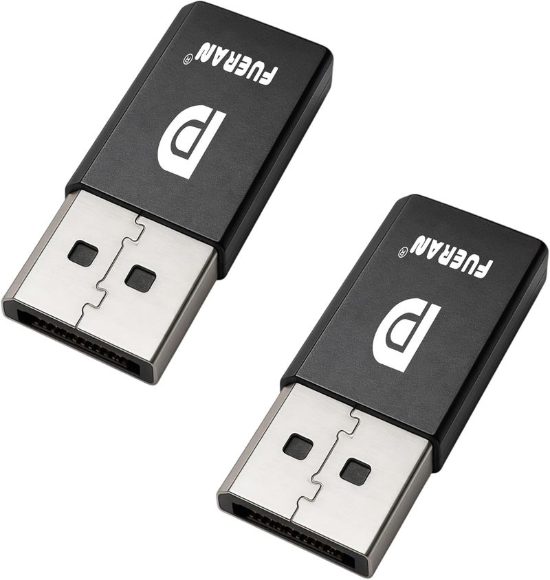 فييران DP - محاكي شاشة DisplayPort HDMI/DVI/VGA EDID (مناسب للرأس 2560x1600@60Hz)-2Pack - Image 1