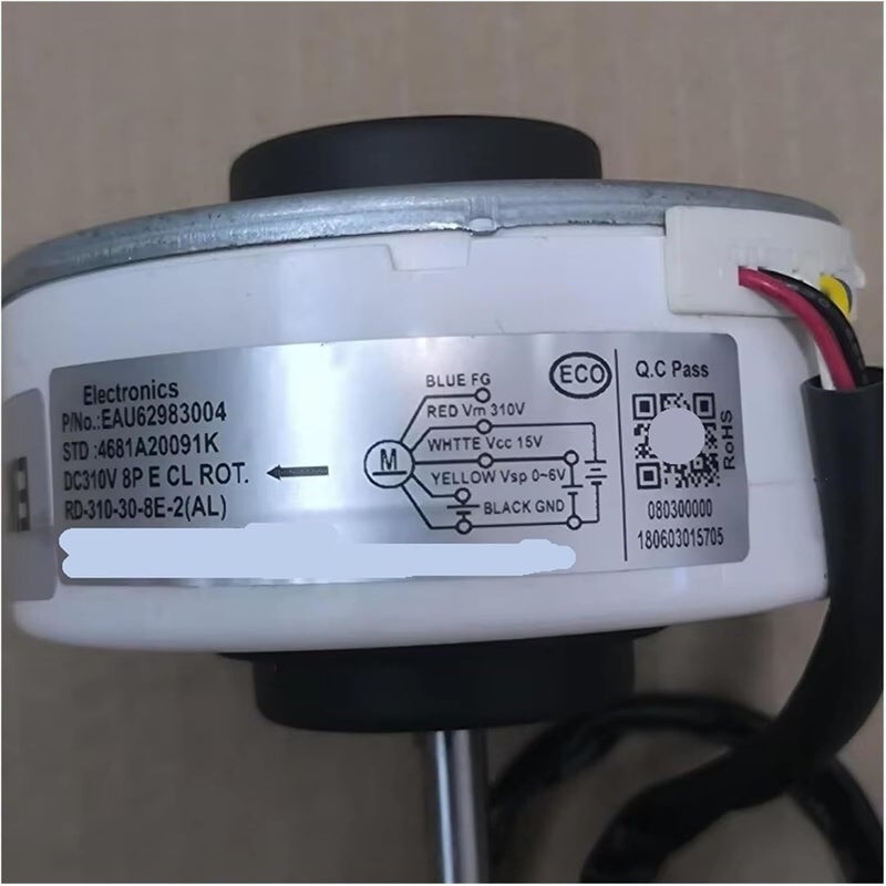 LDGSUPH 8P Air Conditioning Motor，Compatible For LG，DC310V 0.14A 30W 1400RPM， Variable Frequency Air Conditioning Replacement Fan Motor - Image 5