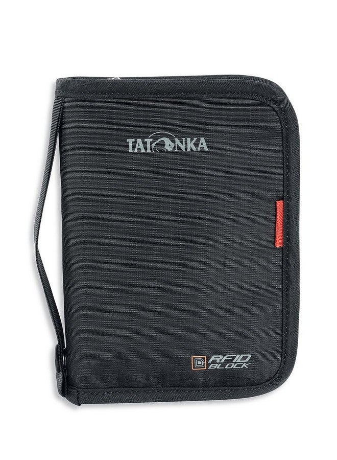 Tatonka Men Polyester Travel Zip Wallet M Rfid B Black 17 X 12 X 3 Cm Black, Hand Loop, All-Round Zip, Fits To Eu Passport - Image 1