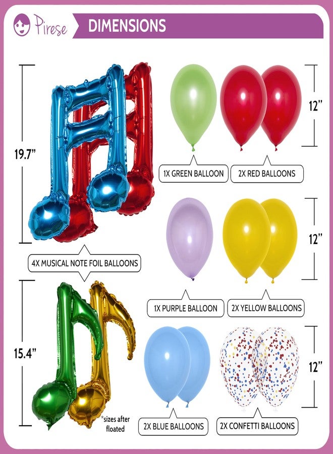 Pirese Music Birthday Banner - Karaoke Music Themed Party Decor - Image 4