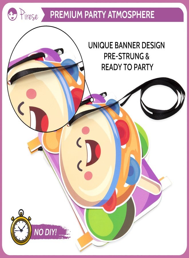 Pirese Music Birthday Banner - Karaoke Music Themed Party Decor - Image 5
