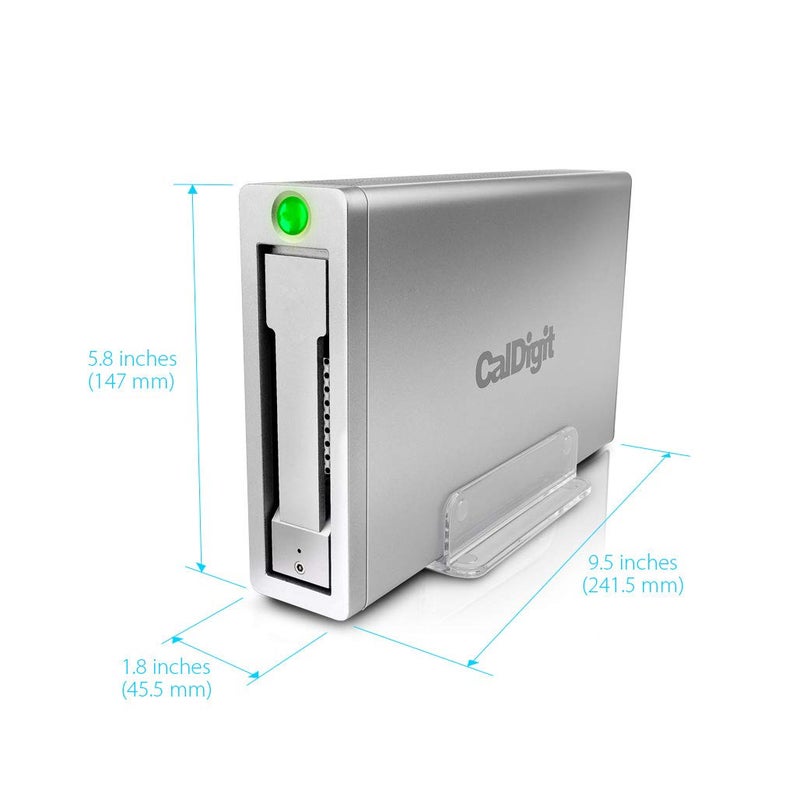 CalDigit AV Pro 2 Storage Hub USB C External Hard Drive - Charge up to 30W, Compatible with USB-C and Thunderbolt Type-C Computers (0TB Enclosure Kit) - Image 5