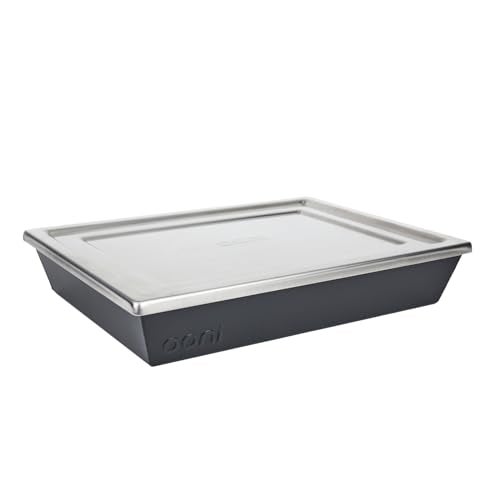 ooni Detroit-Style Pizza Pan 13 x 10 Inch - Rectangular Deep Dish Pizza Pan with Lid, Non-Stick Aluminum Pan, Rectangle Baking Pan & Proofing Tray - Image 1