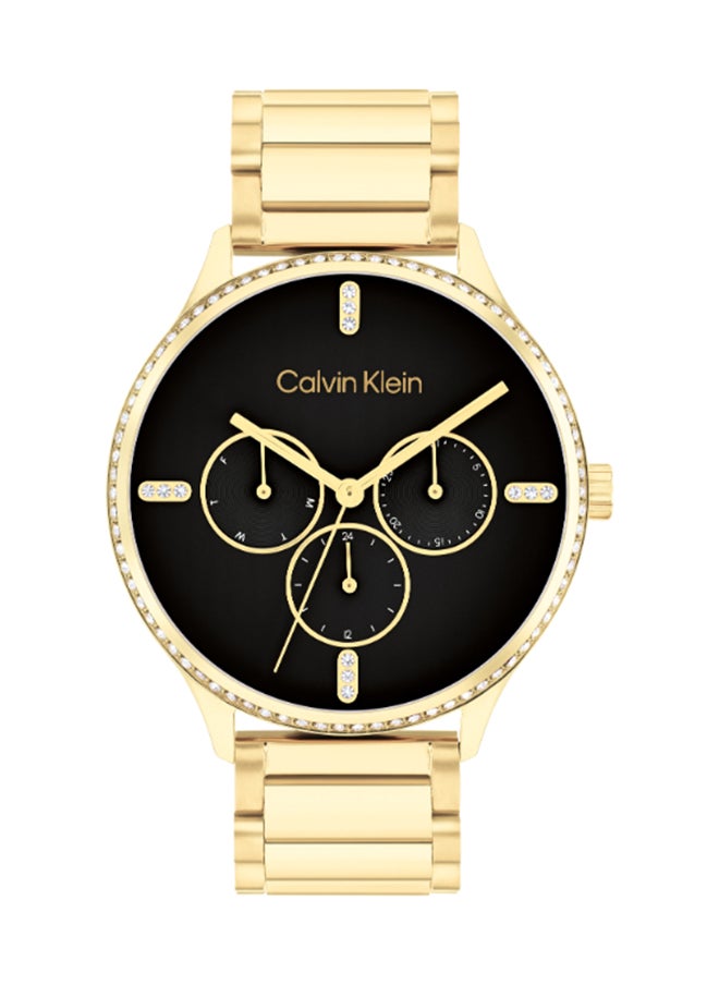 CALVIN KLEIN ساعة يد نسائية من الستانلس ستيل بعقارب دائرية الشكل 25200371 - 38 ملم  - Image 1