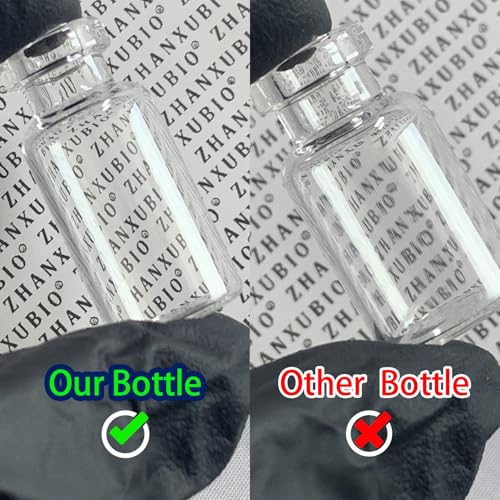 ZHANXUBIO Sterile Empty Vials with Self Healing Injection Port and Aluminum Plastic Cap,Sterile Package (5ml Clear 10PCS) - Image 4