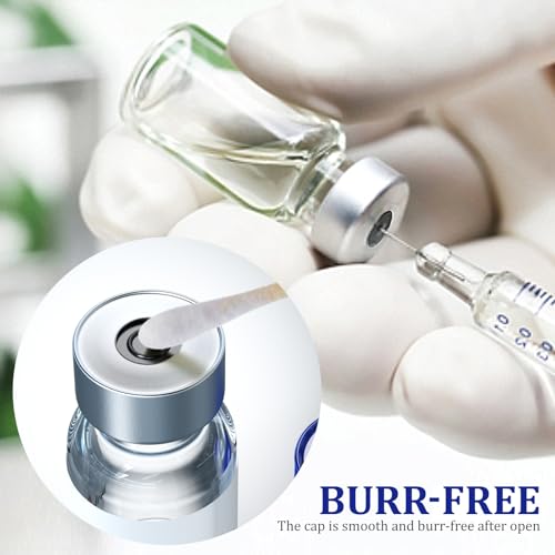 ZHANXUBIO Sterile Empty Vials with Self Healing Injection Port and Aluminum Plastic Cap,Sterile Package (5ml Clear 10PCS) - Image 3