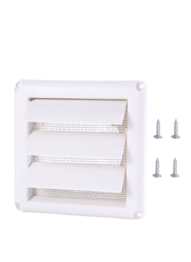 KASTWAVE Air Vent Grille Cover Tech Drive Vent Louvered Outdoor Dryer Vent Cover for Home Office Bathroom Toilet  - Image 1