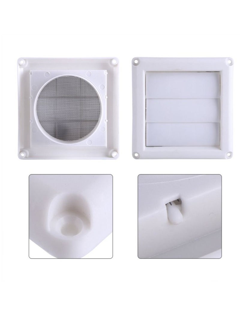 KASTWAVE Air Vent Grille Cover Tech Drive Vent Louvered Outdoor Dryer Vent Cover for Home Office Bathroom Toilet  - Image 3