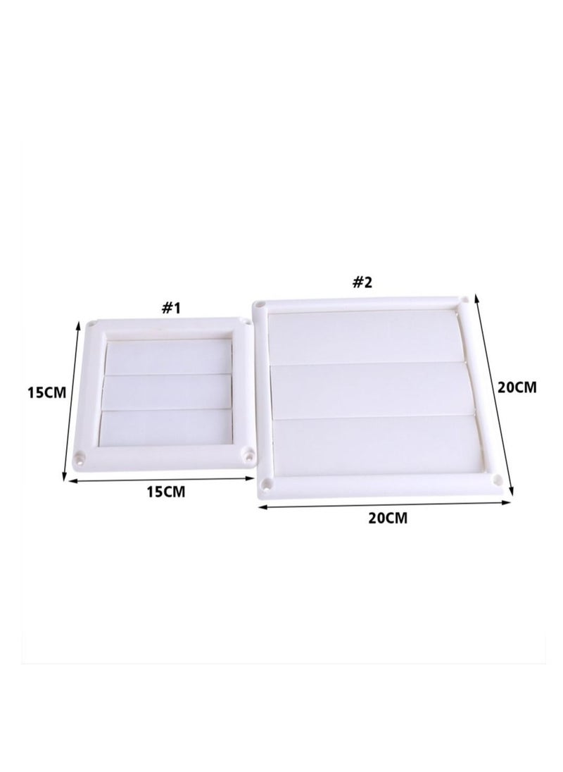 KASTWAVE Air Vent Grille Cover Tech Drive Vent Louvered Outdoor Dryer Vent Cover for Home Office Bathroom Toilet  - Image 5