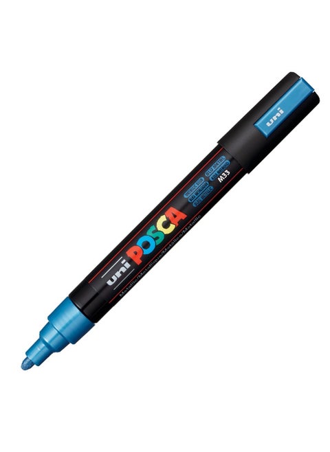 Paint Marker Medium Bullet Tip Metallic Blue Ink