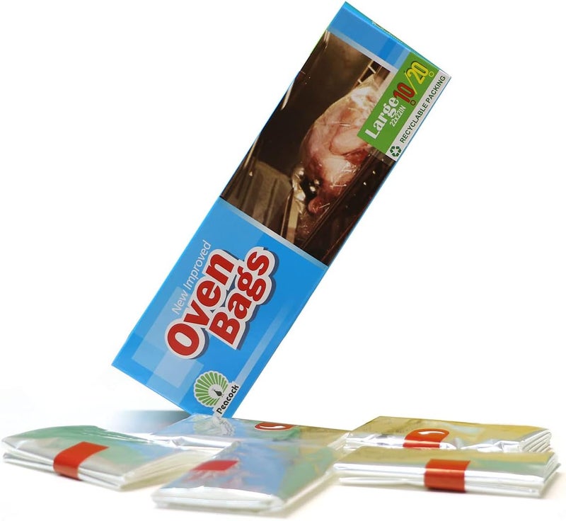 SIPA أكياس فرن متعددة الاستخدامات من سيبا 22 × 22 أكياس خبز بدون فوضى للدجاج واللحم والديك الرومي والأسماك والمأكولات البحرية والخضروات 10 - Image 1
