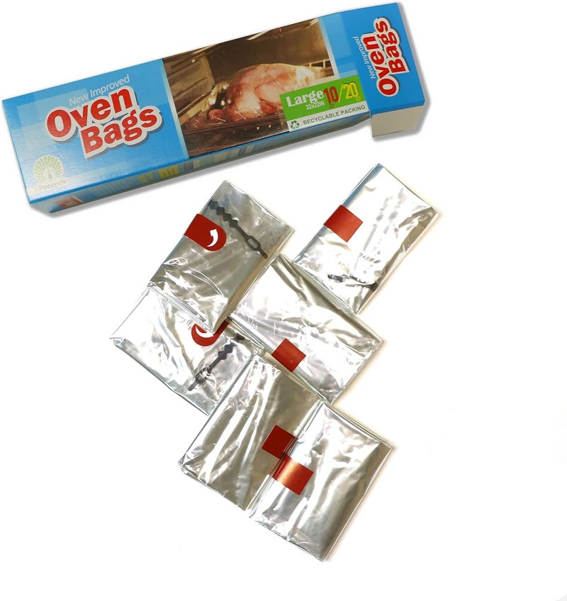 SIPA أكياس فرن متعددة الاستخدامات من سيبا 22 × 22 أكياس خبز بدون فوضى للدجاج واللحم والديك الرومي والأسماك والمأكولات البحرية والخضروات 10 - Image 2