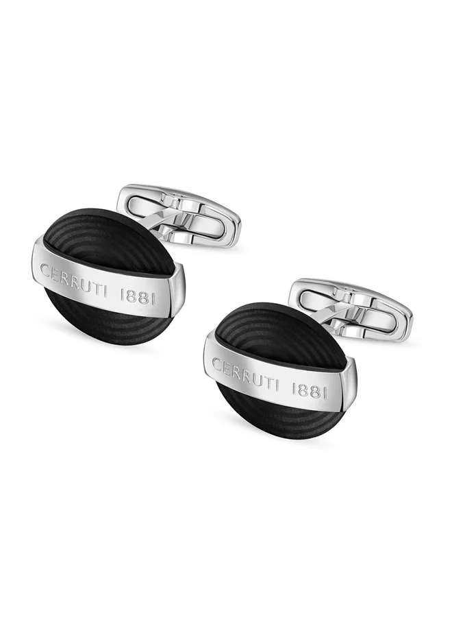 CERRUTI 1881 Gents Cufflink Silver â€“ Elegant and Timeless Design