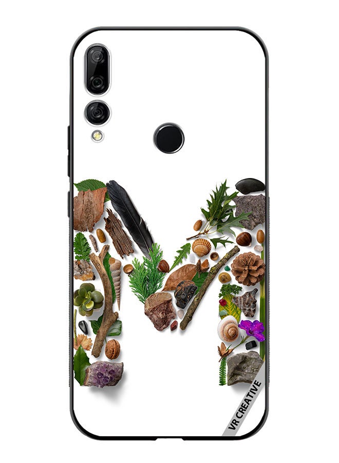 VR CREATIVE Protective Case Cover For Huawei Y9 Prime 2019 Alphabet M Design Multicolour - Image 1