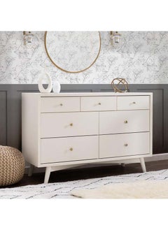 Al Home Kids Dresser: 133x48x86 Wood, Off White by Alhome 