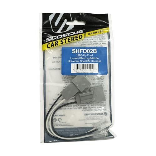 Scosche SHFD02B Speaker Harness for Select 1986-Up Ford, Lincoln, Mercury and Mazda - Image 3
