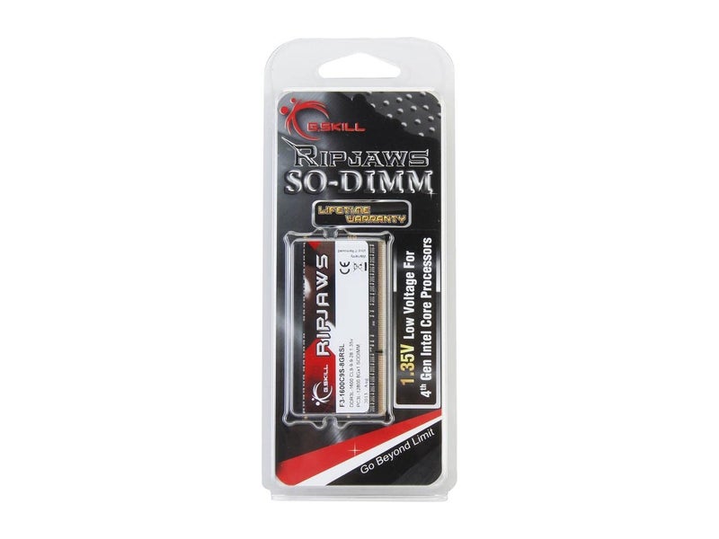 G.Skill ذاكرة لابتوب G.Skill Ripjaws Series 8GB 204-Pin DDR3 SO-DIMM DDR3 1600 (PC3 12800) (F3-1600C9S-8GRSL) - Image 3