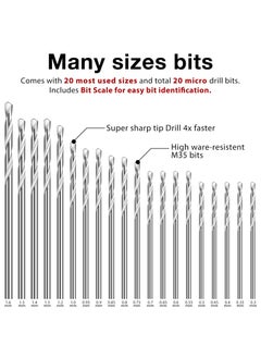 Generic 40-Piece 0.3-1.6 mm Mini Drill Bit Set, Drill Bits Small Shank Twist Drill, High Speed Steel Boards Tiny Drill Bits  - Image 2