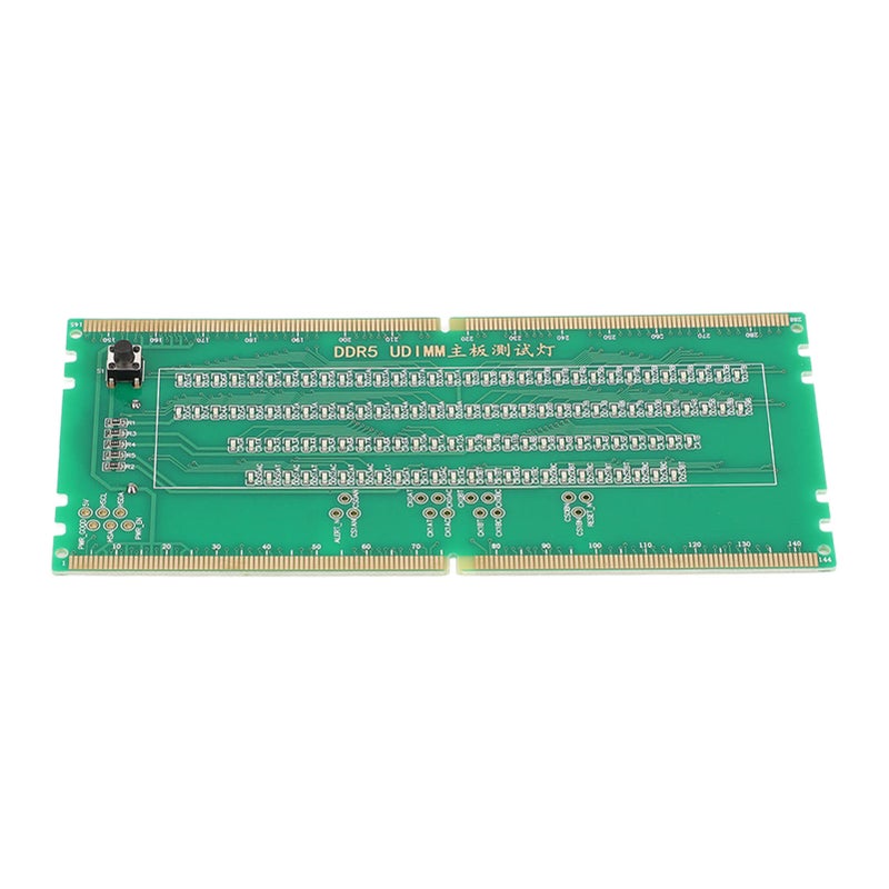DDR5 RAM Memory Slot Tester Card with LED Lights Portable for PC Motherboard RAM Memory Maintenance Green - Image 5