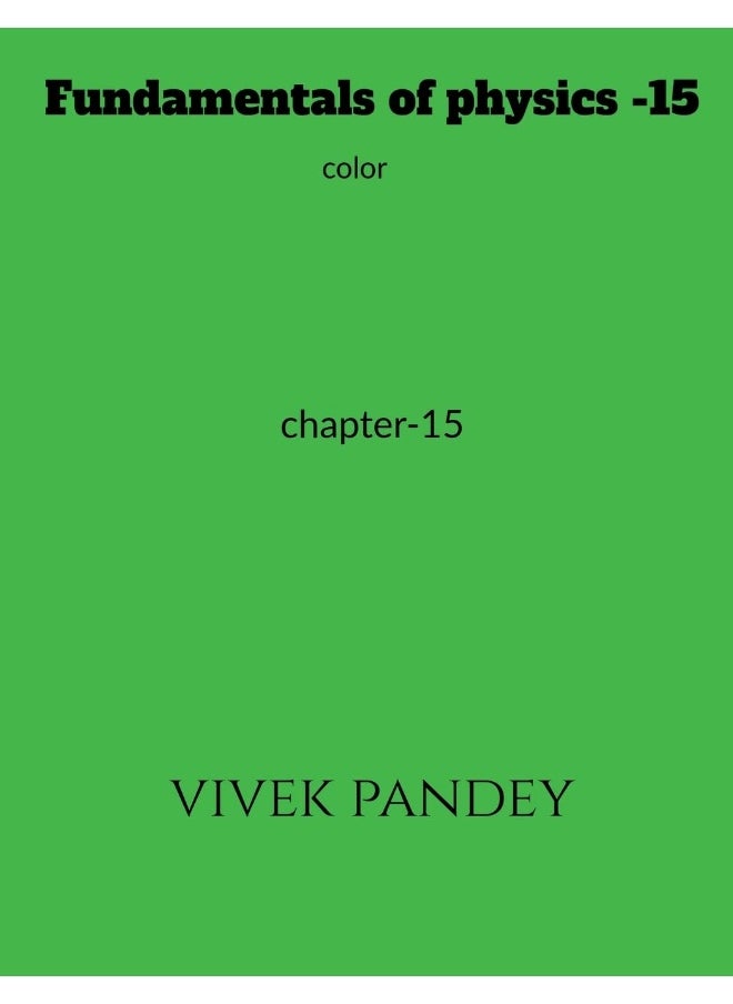 Fundamentals of physics -15 color 