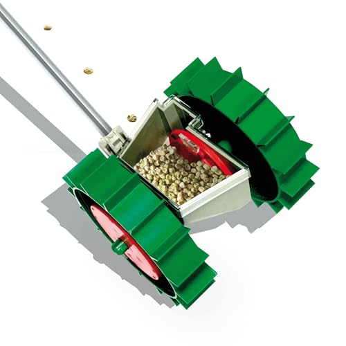 Biogreen Bio Green Ergonomic Hand Seeder Super Seeder | Incl. 6 Sowing Discs | ABS Plastic & UV-Proof | Garden Seed Drill | Manually Adjustable Furrow Depth - Image 1