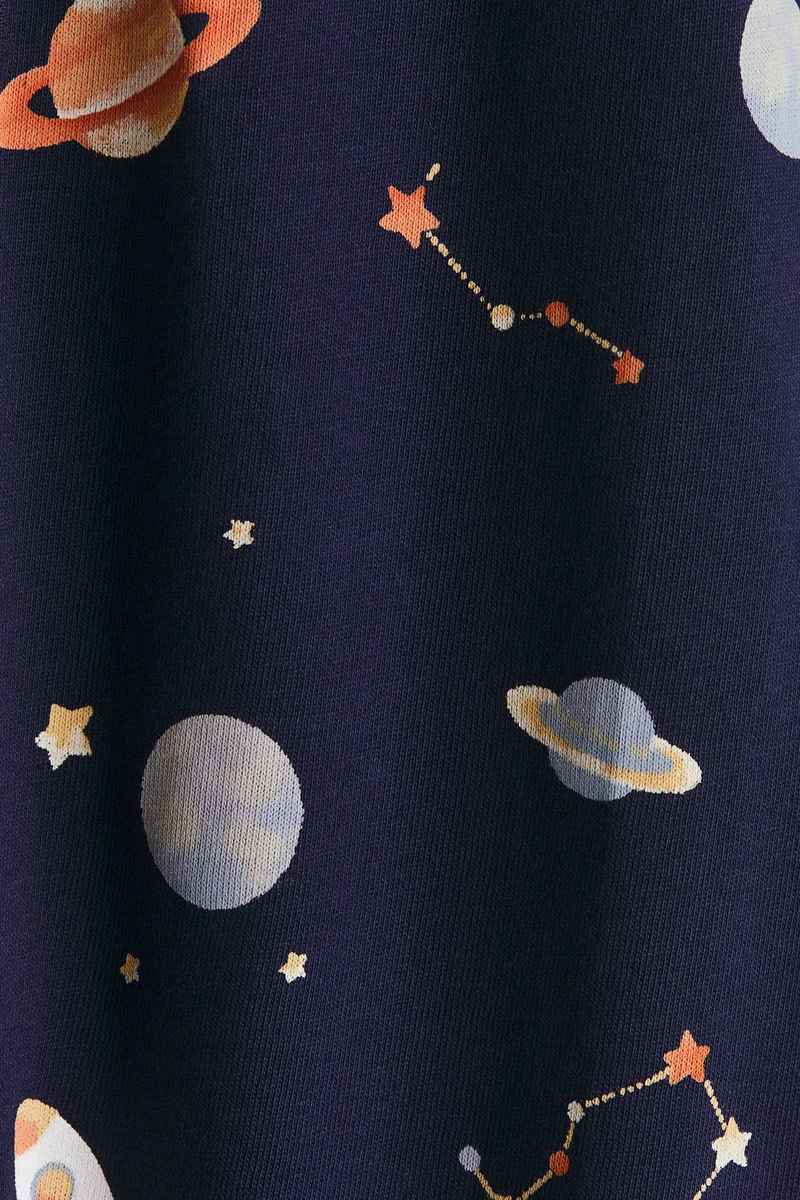 H&M Frill-detail cotton sleepsuit