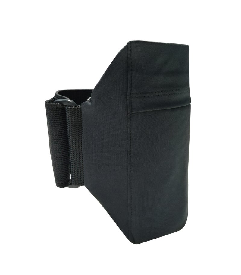 Adjustable Magic Strap Sport Leg Bag Black calf 