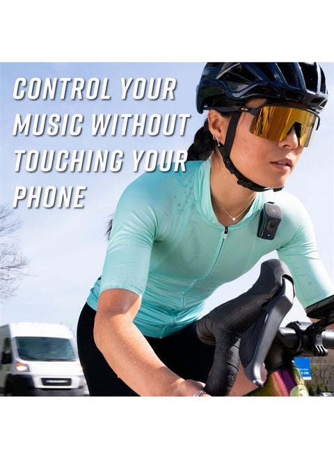 39g Wearable Waterproof Bluetooth Speaker - Magnetic Clip-On Wireless Portable Bluetooth Speakers - Up to 12 Hours Battery Life - Clip Speaker with Microphone - Large Tactile Control Buttons