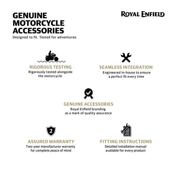 Royal Enfield رويال إنفيلد KXA00075 أضواء ضباب LED سوداء لـ Super Meteor 650 / Shotgun 650 / New Bullet 350 / Classic 350 / Meteor 350 - Image 2